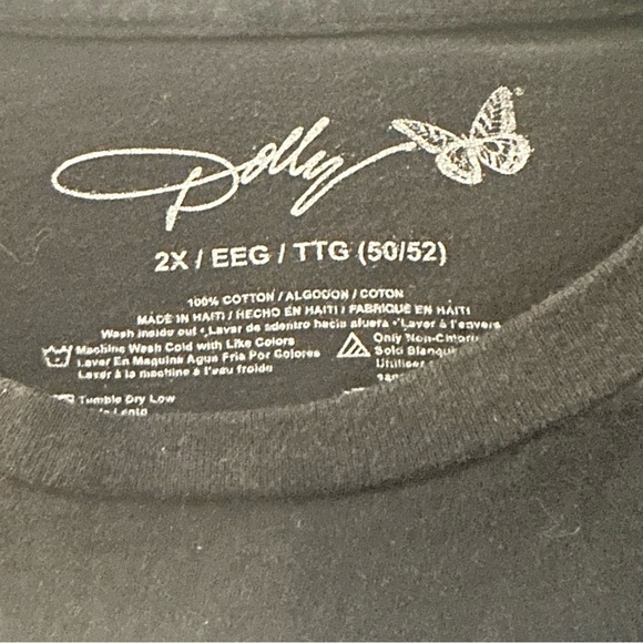 Dolly Parton Country Music Black Graphic T-Shirt - Picture 5 of 6